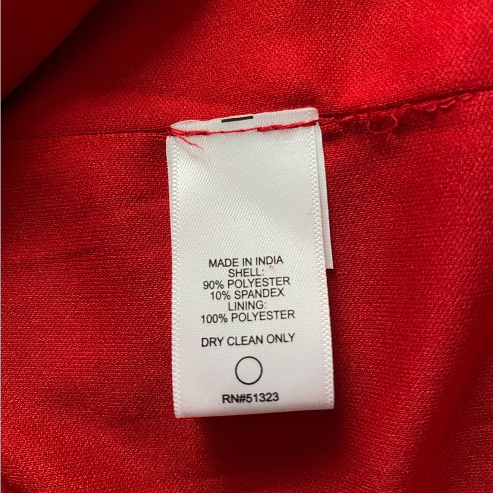 1.STATE Women’s Princess Seamed Red Velvet Mini Cocktail Dress Size Small - Picture 7 of 7